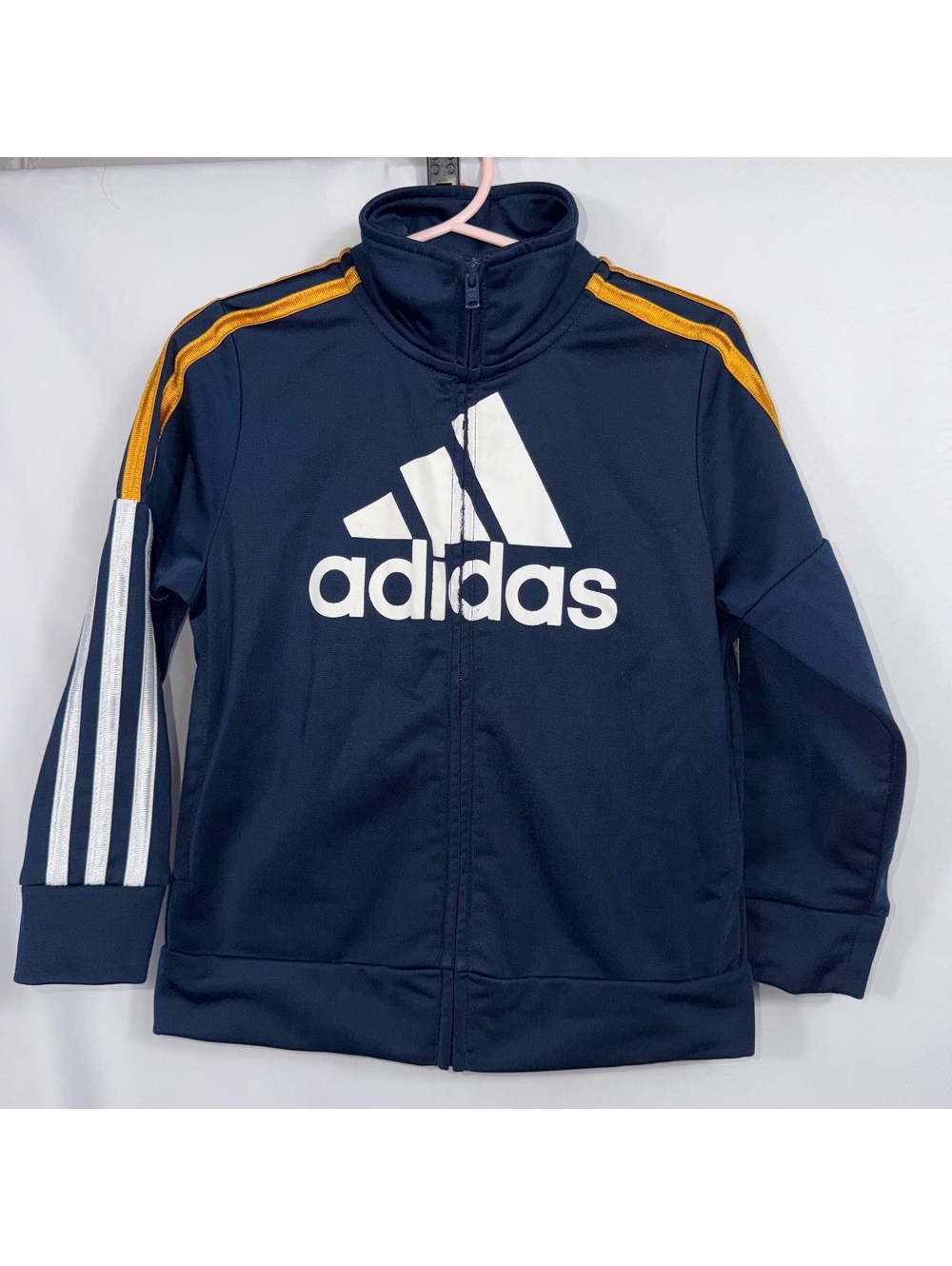 Adidas Boys 3T Navy Full Zip Track Jacket